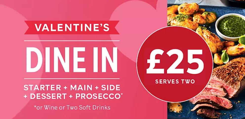M&S Valentine’s Day £25 Dine In meal deal special 2024: what's on offer